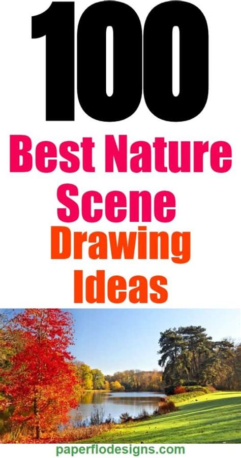 100 Best Nature Scene Drawing Ideas .